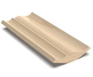 Wood Crown Molding for 135-Degree Vaulted Ceilings - 21 x 95 mm (0.827 x 3.74 in.)