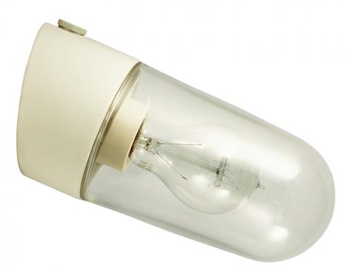 Porcelain light fixture IP54 - White/angled/cableway
