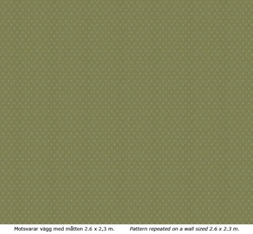 Lim & Handtryck Tapet - Filipsborg grön/guld - sekelskifte - gammal stil