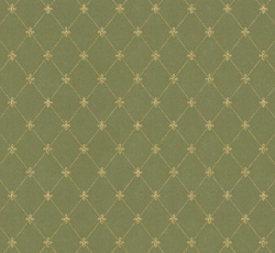 Wallpaper - Filipsborg grön/guld - retro - vintage style - old fashioned