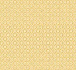 Lim & Handtryck Tapet - Mölletorp hvit/gul - arvestykke - gammeldags dekor - klassisk stil - retro - sekelskifte