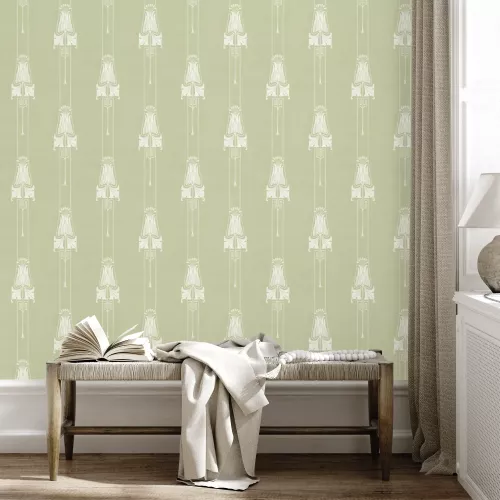 Classic green wallpapers for bedroom, living room & hallway