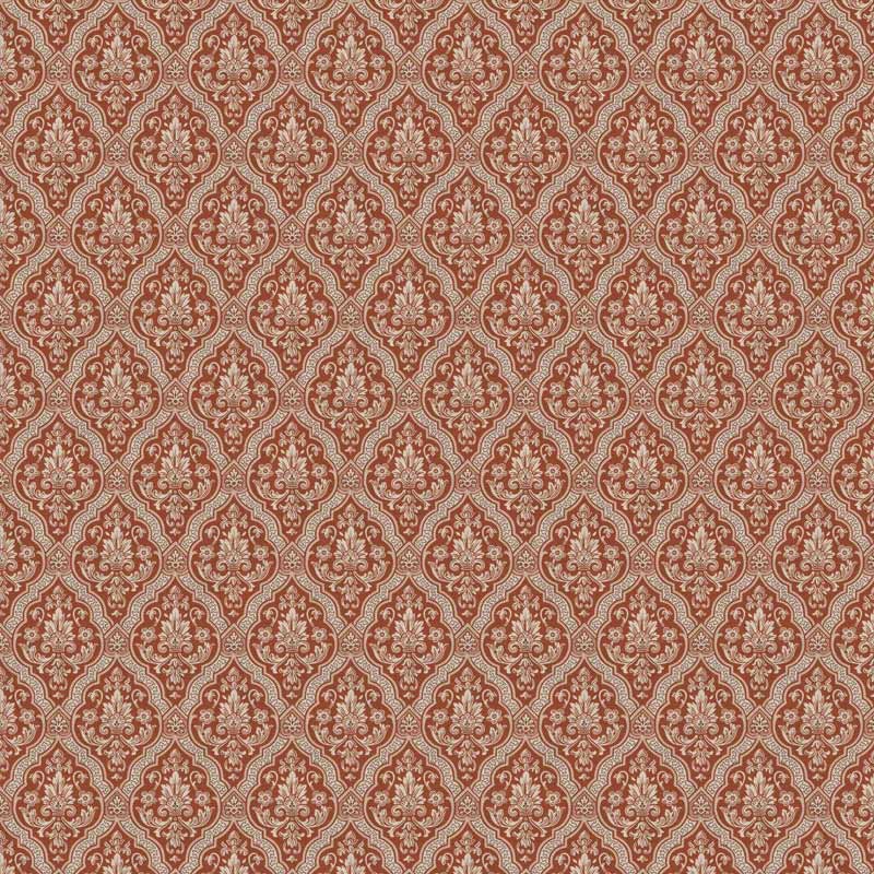 Lim & Handtryck Tapet - Rydeholm kvist/röd - gammaldags inredning - klassisk stil - retro - sekelskifte