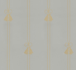 Lim & Handtryck Tapete – Schnüre und Quasten, Blau/Gold