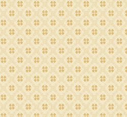 Lim & Handtryck Tapet - Erken vit/gul - retro - ammal stil