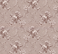 Lim & Handtryck Tapet - Hovdala blomma grå/brun