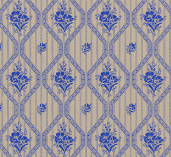 Wallpaper - Blåklint twig/blue - old style - oldschool style