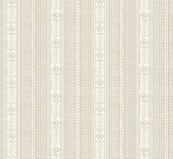 Lim & Handtryck Tapet - Edit torv/beige - arvestykke - gammeldags dekor - klassisk stil - retro - sekelskifte