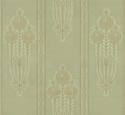 Wall paper - Jugendros green/gold - old style - old fashioned - vintage style