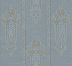 Wallpaper - Jugendros blue/gold - retro - old fashioned - oldschool