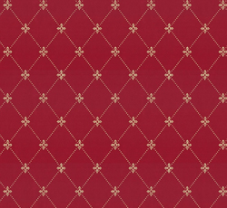 Lim & Handtryck Tapet - Filipsborg rød/gull - arvestykke - gammeldags dekor - klassisk stil - retro - sekelskifte