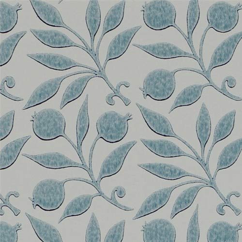 William Morris & Co. Wallpaper - Rosehip Mineral Blue