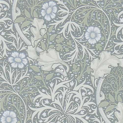William Morris & Co. Tapet - Morris Seaweed, Silver/Ecru