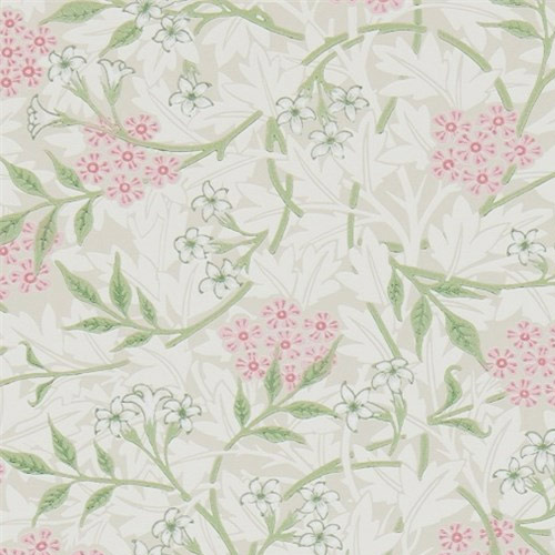 William Morris & Co. Wallpaper - Jasmine Blossom Pink/Sage