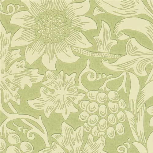 William Morris & Co. Tapete - Sunflower Pale Green