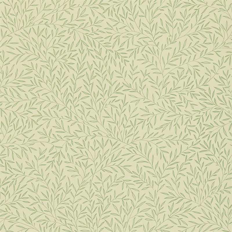 William Morris & Co. Tapet - Lily Leaf Eggshell - gammaldags inredning - klassisk stil - retro - sekelskifte