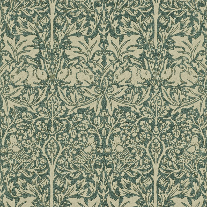 William Morris & Co. Tapet - Brer Rabbit Forest Manilla - arvestykke - gammeldags dekor - klassisk stil - retro - sekelskifte