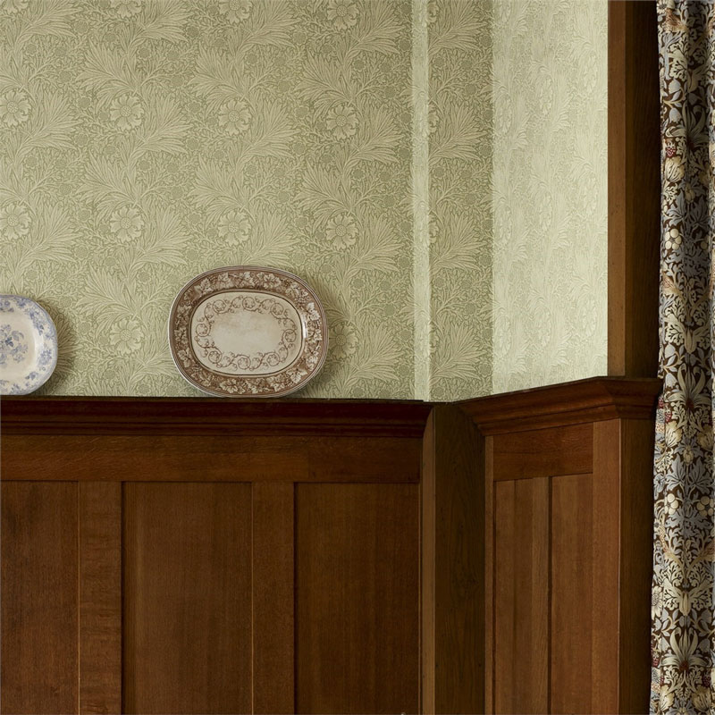 William Morris & Co. Tapet - Marigold Artichoke - gammaldags inredning - klassisk stil - retro - sekelskifte