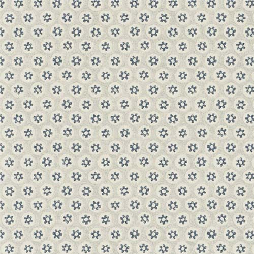 William Morris & Co. Wallpaper - Honeycombe cream/woad