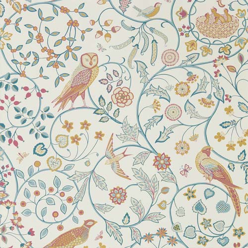 William Morris & Co. Wallpaper - Newill indigo saffron