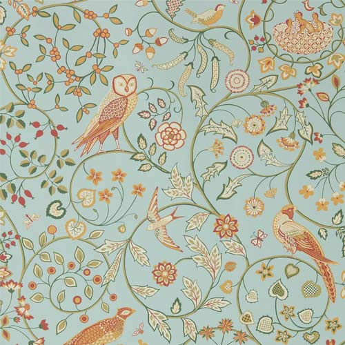 William Morris & Co. Tapet - Newill peppermint russet