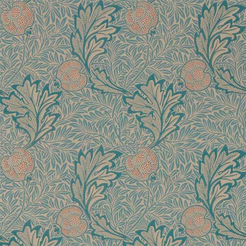 William Morris & Co. Wallpaper - Apple indigo antique