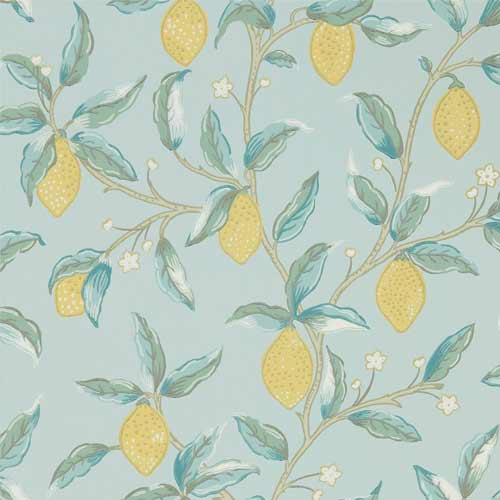 William Morris & Co. Wallpaper - Lemontree wedgewood