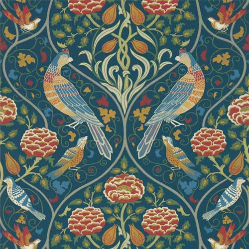 William Morris & Co. Wallpaper - Seasons by May indigo