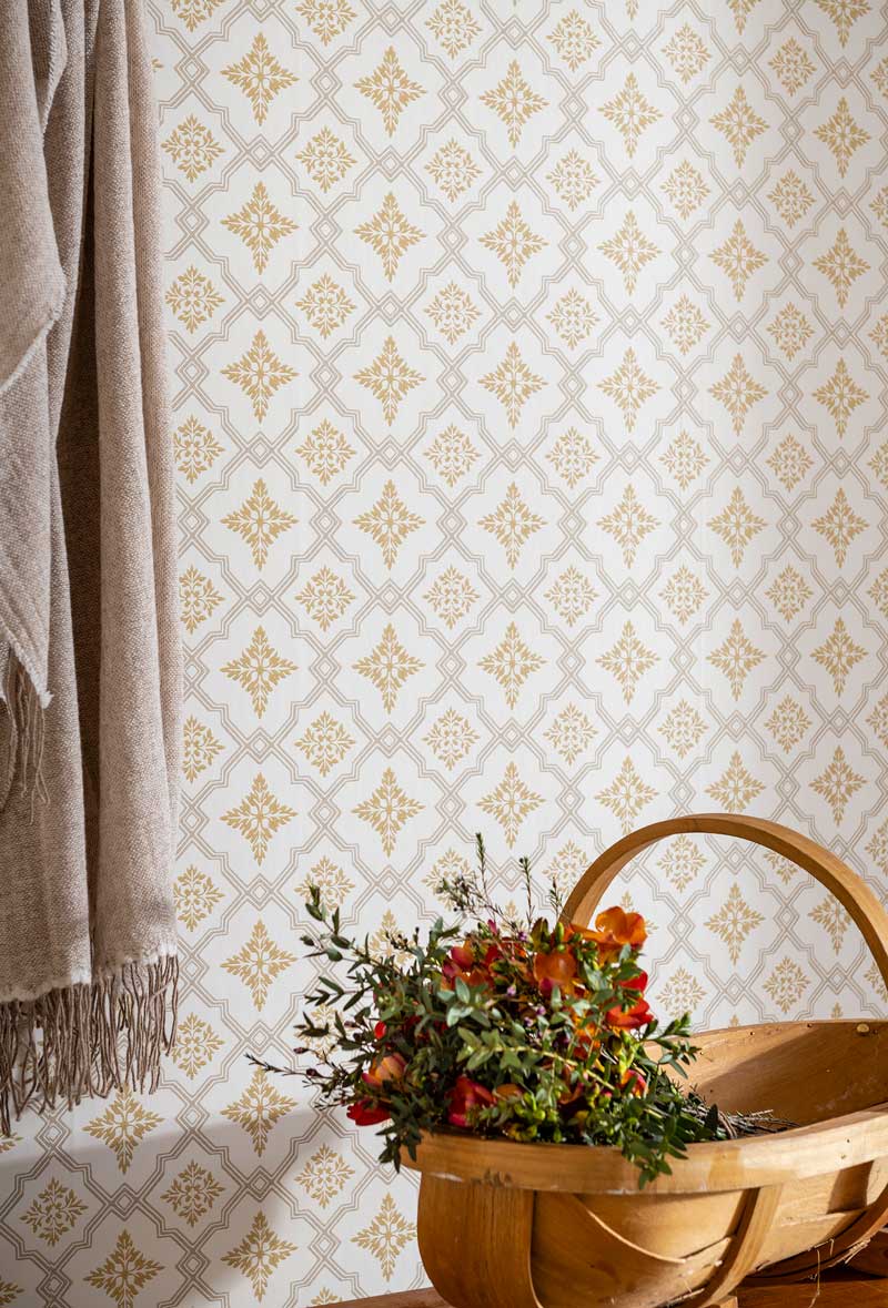 Duro Tapet - Börsjö - Beige - arvestykke - gammeldags dekor - klassisk stil - retro