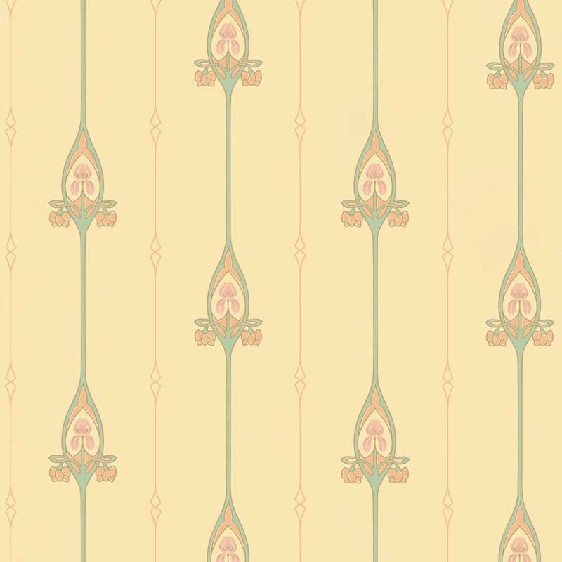 Duro Tapet - Gamla Grand - Gul - arvestykke - gammeldags dekor - klassisk stil - retro