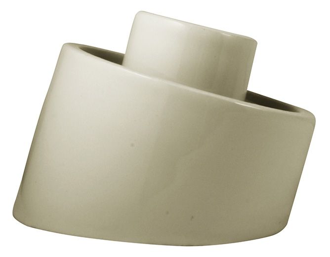Lampsockel utomhus/våtrum - Vit/sned IP54