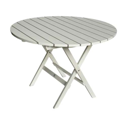 Trädgårdsbord - Klassiskt trädgårdsbord hopfällbart, runt 110 cm