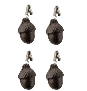 Tablecloth Weight Cast Iron - 4-pack Acorns