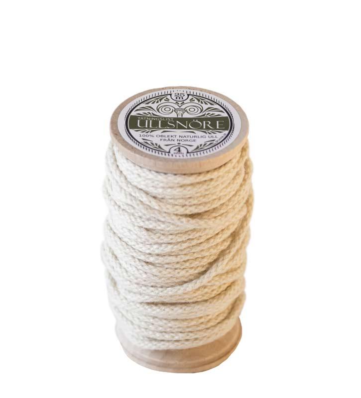 Wool seal - 4 mm wool string white