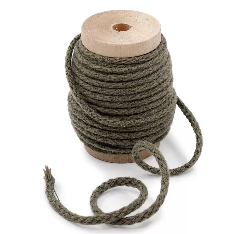 Dichtband aus Wolle - Wollschnur 5 mm, 25m