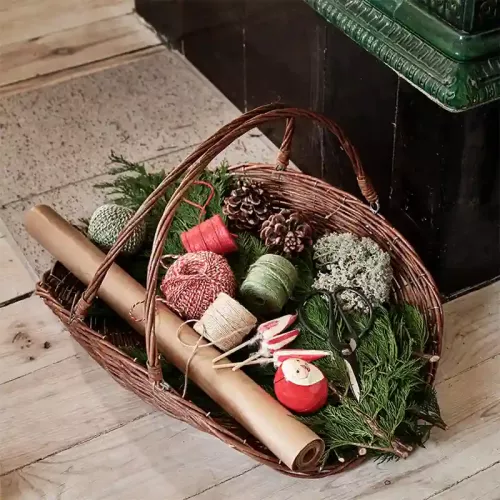 Jutesnöre - Röd/vit 125m