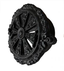 Rosette Valve ornamented round - Cast Iron 150 mm - old style - old fashioned interior - vintage