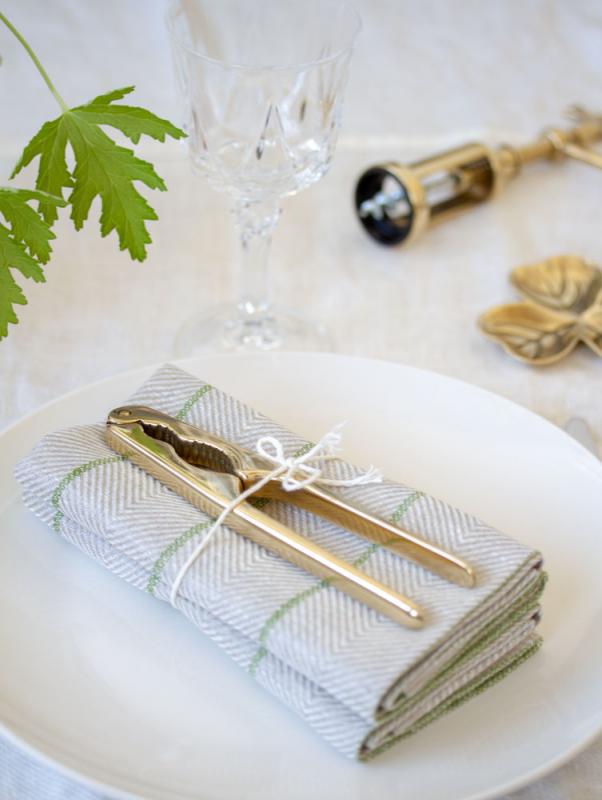 Classic nut cracker in brass - old style - vintage style - classic interior - retro