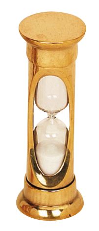 Timeglass - Messing - arvestykke - gammeldags dekor - klassisk stil - retro