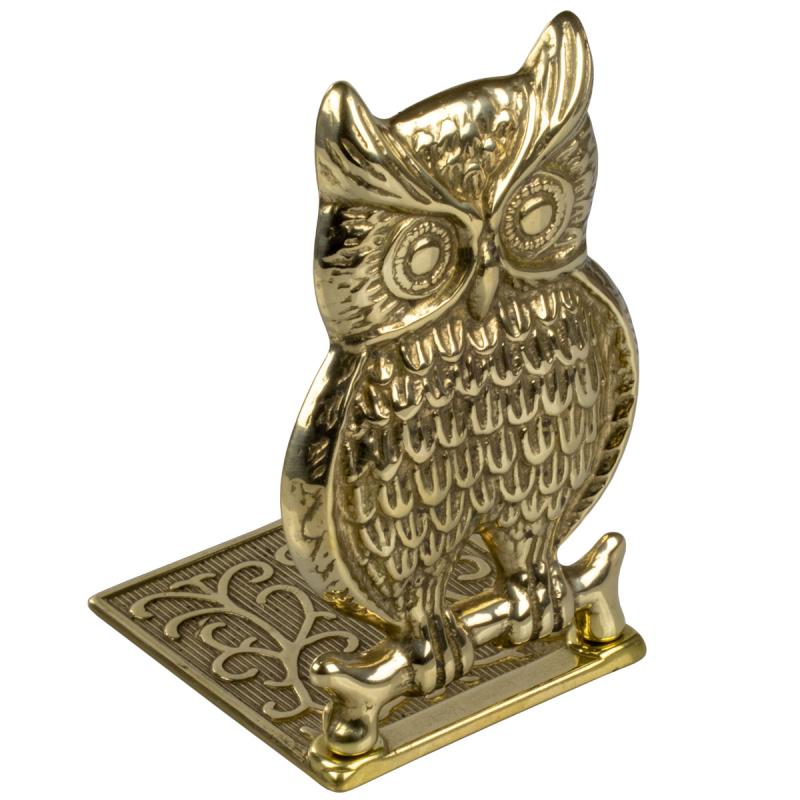 Bookend brass - Owl