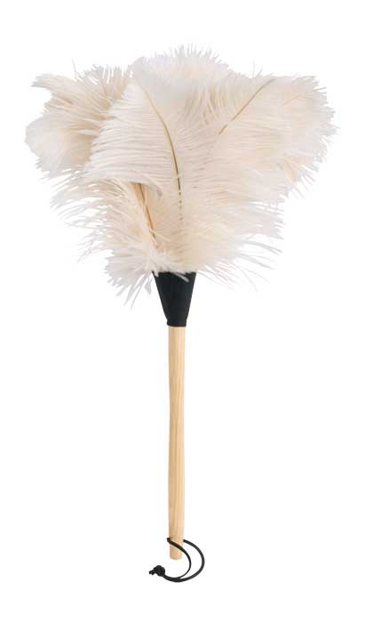 Featherduster - Ostrich, white