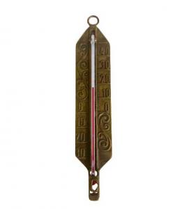 Termometer - Antik mässing - sekelskiftesstil - gammaldags inredning - klassisk stil - retro
