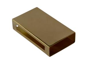 Matchbox Holder - Untreated brass - 70 x 119 mm (2.76 x 4.69 in.)