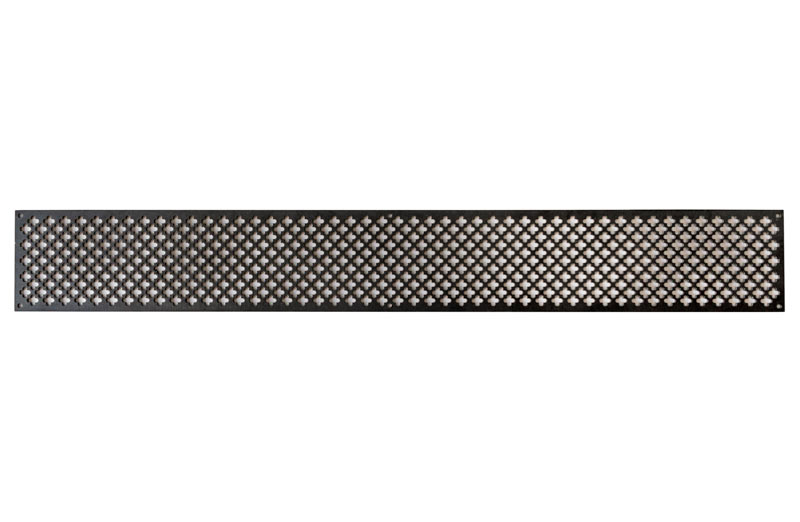 Ventilation Grid clover - Treated iron 100 x 750