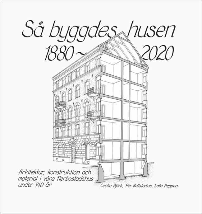 Bok - Så byggdes husen 1880-2020 - arvestykke - gammeldags dekor - klassisk stil - retro - sekelskifte