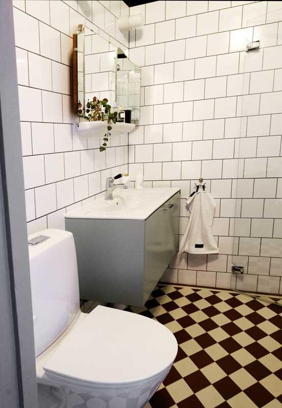 Tvättställsblandare - Paddington krom med svart handtag - gammaldags inredning - klassisk stil - retro - sekelskifte