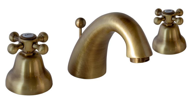 Bathroom Sink Faucet - Kensington - for 3 faucet holes - Bronze