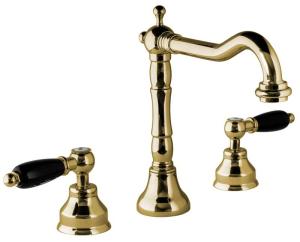 Bathroom Sink Faucet - Chelsea - For 3 Tapholes - Brass