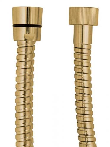 Shower hose brass 150 cm - Double wound metal