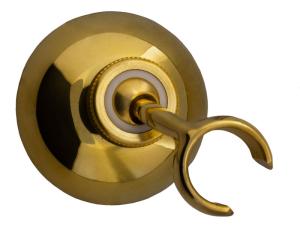 Shower handset holder for wall installation - Brass